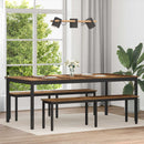 vidaXL Étkezőasztalok 2 pcs 200 x 100 x 75 cm Faanyag