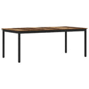 vidaXL Étkezőasztalok 2 pcs 200 x 100 x 75 cm Faanyag