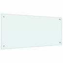 vidaXL Konyhai splashback 2 pcs Fehér 90 x 40 cm edzett üveg