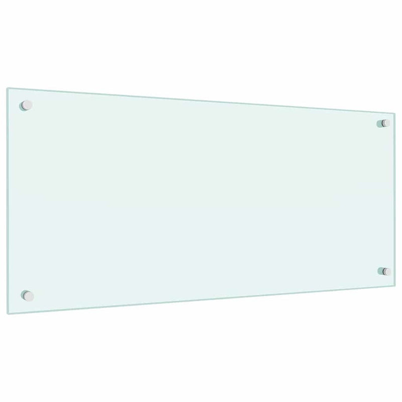 vidaXL Konyhai splashback 2 pcs Fehér 90 x 40 cm edzett üveg