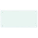 vidaXL Konyhai splashback 2 pcs Fehér 90 x 40 cm edzett üveg