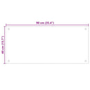vidaXL Konyhai hátfal 2 pcs Fehér 90 x 40 cm edzett üveg