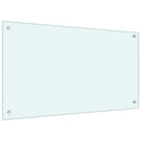 vidaXL Konyhai splashback 2 pcs Fehér 90 x 50 cm edzett üveg
