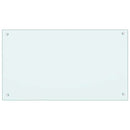 vidaXL Konyhai splashback 2 pcs Fehér 90 x 50 cm edzett üveg