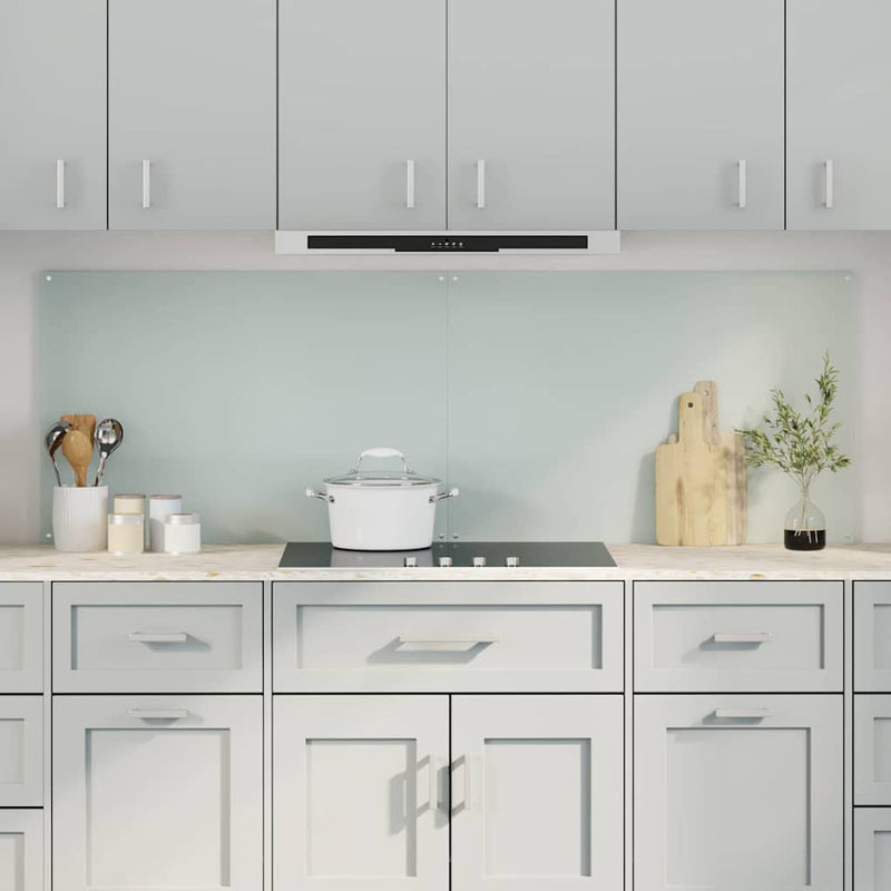 vidaXL Konyhai splashback 2 pcs Fehér 90 x 60 cm edzett üveg