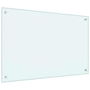 vidaXL Konyhai hátfal 2 pcs Fehér 90 x 60 cm edzett üveg