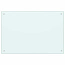 vidaXL Konyhai splashback 2 pcs Fehér 90 x 60 cm edzett üveg
