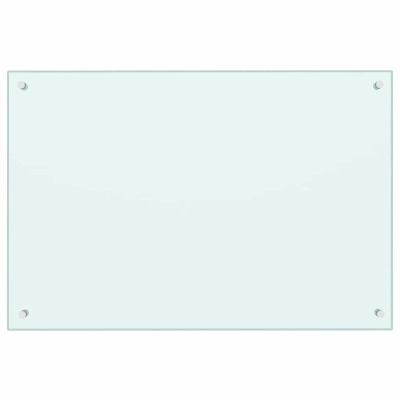vidaXL Konyhai splashback 2 pcs Fehér 90 x 60 cm edzett üveg