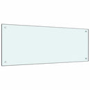 vidaXL Konyhai splashback 2 pcs Fehér 100 x 40 cm edzett üveg