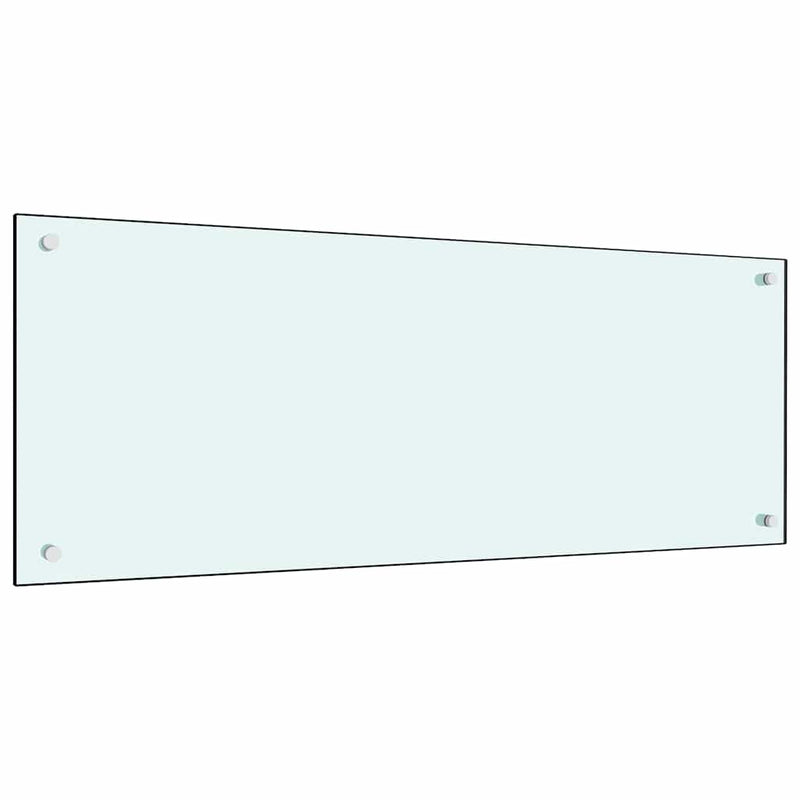 vidaXL Konyhai splashback 2 pcs Fehér 100 x 40 cm edzett üveg