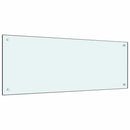 vidaXL Konyhai hátfal 2 pcs Fehér 100 x 40 cm edzett üveg