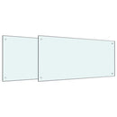 vidaXL Konyhai splashback 2 pcs Fehér 100 x 50 cm edzett üveg