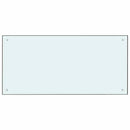 vidaXL Konyhai splashback 2 pcs Fehér 100 x 50 cm edzett üveg
