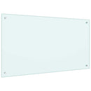 vidaXL Konyhai splashback 2 pcs Fehér 100 x 60 cm edzett üveg
