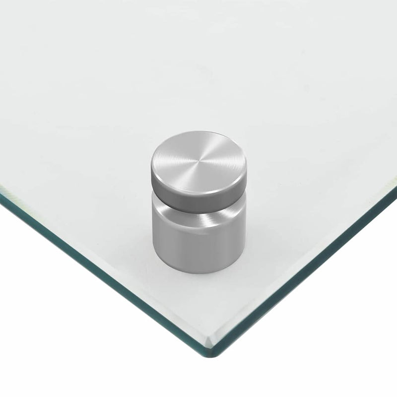 vidaXL Konyhai splashback 2 pcs Átlátszó 90 x 40 cm edzett üveg