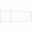 vidaXL Konyhai splashback 2 pcs Átlátszó 90 x 40 cm edzett üveg