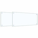vidaXL Konyhai hátfal 2 pcs Átlátszó 90 x 40 cm edzett üveg