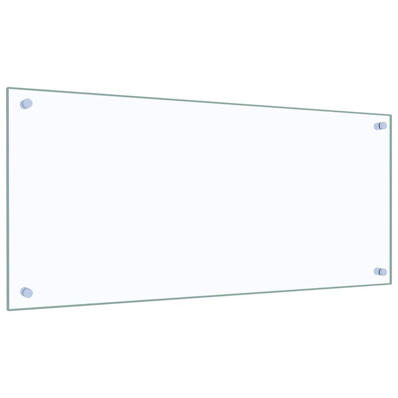 vidaXL Konyhai splashback 2 pcs Átlátszó 90 x 40 cm edzett üveg