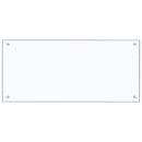 vidaXL Konyhai splashback 2 pcs Átlátszó 90 x 40 cm edzett üveg