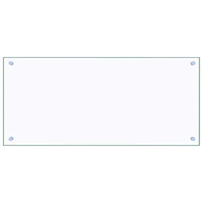 vidaXL Konyhai splashback 2 pcs Átlátszó 90 x 40 cm edzett üveg