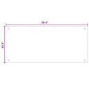 vidaXL Konyhai hátfal 2 pcs Átlátszó 90 x 40 cm edzett üveg