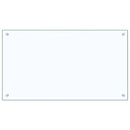 vidaXL Konyhai splashback 2 pcs Átlátszó 90 x 50 cm edzett üveg