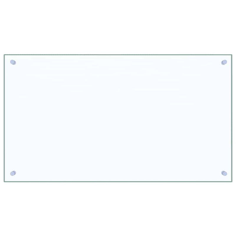 vidaXL Konyhai splashback 2 pcs Átlátszó 90 x 50 cm edzett üveg