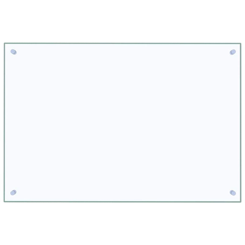 vidaXL Konyhai splashback 2 pcs Átlátszó 90 x 60 cm edzett üveg