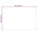 vidaXL Konyhai hátfal 2 pcs Átlátszó 90 x 60 cm edzett üveg