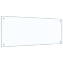 vidaXL Konyhai splashback 2 pcs Átlátszó 100 x 40 cm edzett üveg