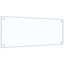 vidaXL Konyhai hátfal 2 pcs Átlátszó 100 x 40 cm edzett üveg
