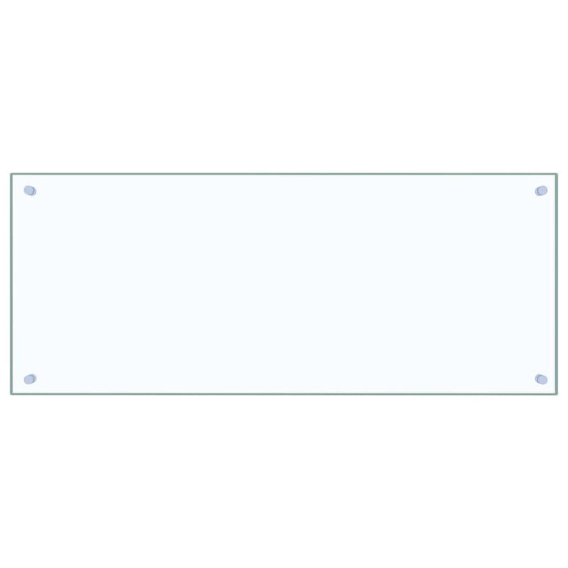 vidaXL Konyhai splashback 2 pcs Átlátszó 100 x 40 cm edzett üveg