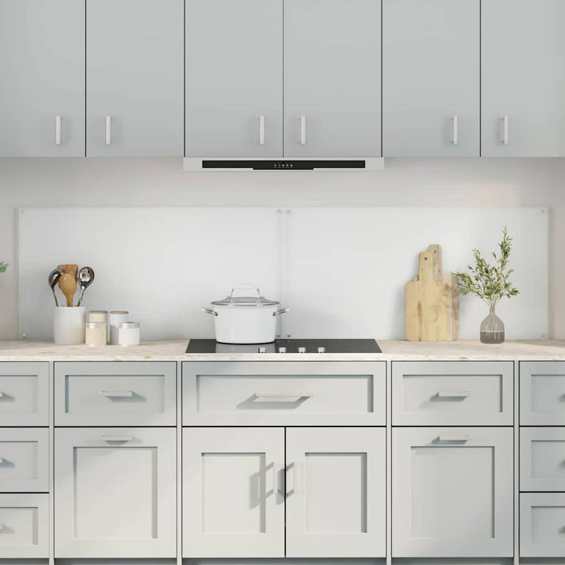 vidaXL Konyhai splashback 2 pcs Átlátszó 100 x 50 cm edzett üveg