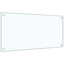 vidaXL Konyhai splashback 2 pcs Átlátszó 100 x 50 cm edzett üveg