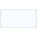 vidaXL Konyhai splashback 2 pcs Átlátszó 100 x 50 cm edzett üveg