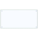 vidaXL Konyhai hátfal 2 pcs Átlátszó 100 x 50 cm edzett üveg
