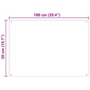 vidaXL Konyhai hátfal 2 pcs Átlátszó 100 x 50 cm edzett üveg