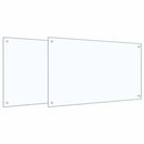 vidaXL Konyhai splashback 2 pcs Átlátszó 100 x 60 cm edzett üveg
