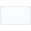 vidaXL Konyhai splashback 2 pcs Átlátszó 100 x 60 cm edzett üveg