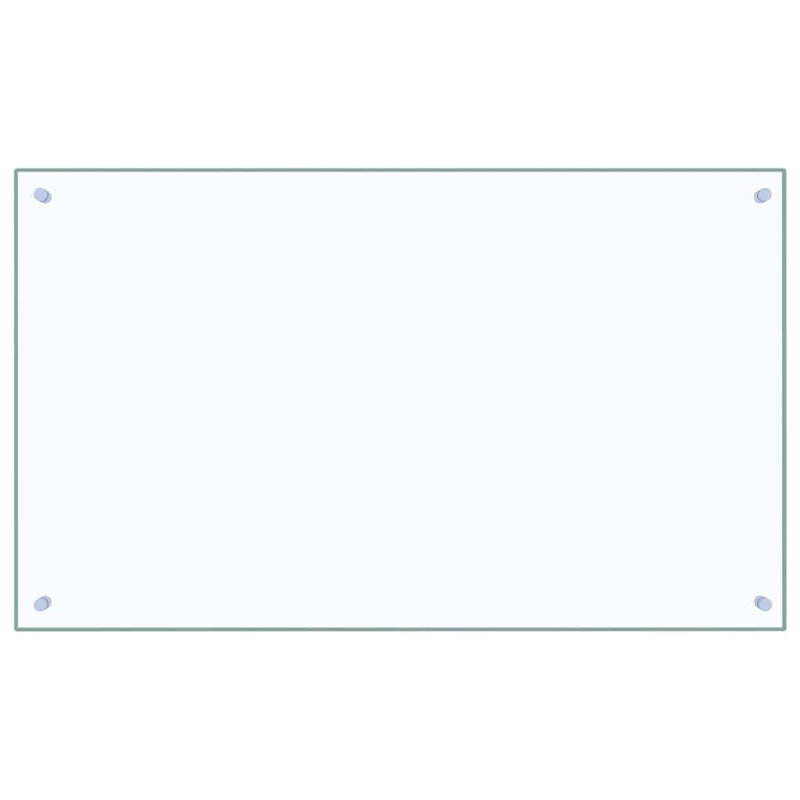 vidaXL Konyhai splashback 2 pcs Átlátszó 100 x 60 cm edzett üveg