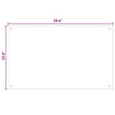 vidaXL Konyhai hátfal 2 pcs Átlátszó 100 x 60 cm edzett üveg
