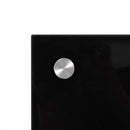 vidaXL Konyhai splashback 2 pcs Fekete 90 x 40 cm edzett üveg