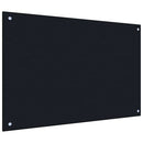 vidaXL Konyhai hátfal 2 pcs Fekete 90 x 50 cm edzett üveg