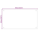 vidaXL Konyhai hátfal 2 pcs Fekete 90 x 50 cm edzett üveg