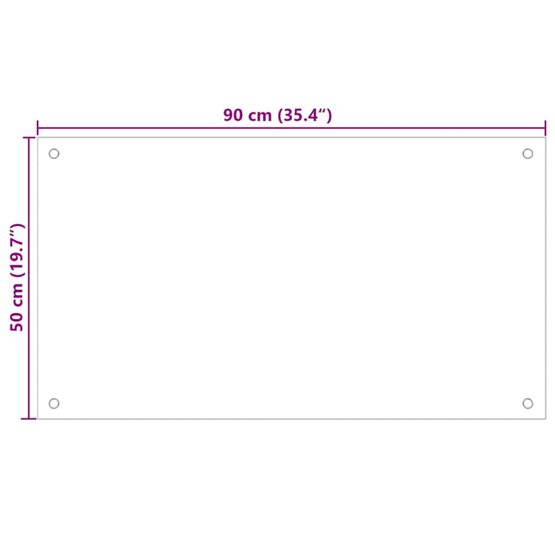 vidaXL Konyhai splashback 2 pcs Fekete 90 x 50 cm edzett üveg
