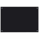 vidaXL Konyhai splashback 2 pcs Fekete 90 x 60 cm edzett üveg