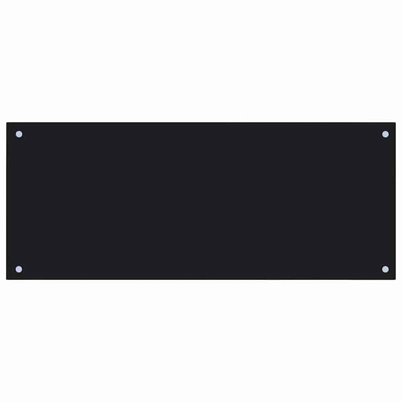 vidaXL Konyhai splashback 2 pcs Fekete 100 x 40 cm edzett üveg
