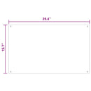 vidaXL Konyhai hátfal 2 pcs Fekete 100 x 40 cm edzett üveg