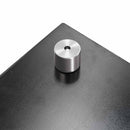 vidaXL Konyhai splashback 2 pcs Fekete 100 x 50 cm edzett üveg