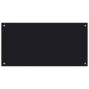 vidaXL Konyhai splashback 2 pcs Fekete 100 x 50 cm edzett üveg
